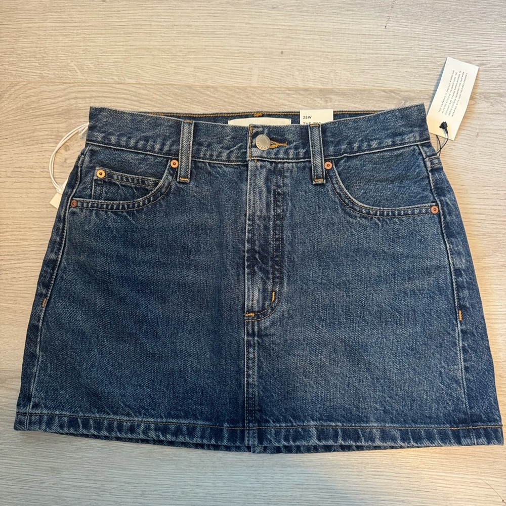 Denim Forum Mini Skirt